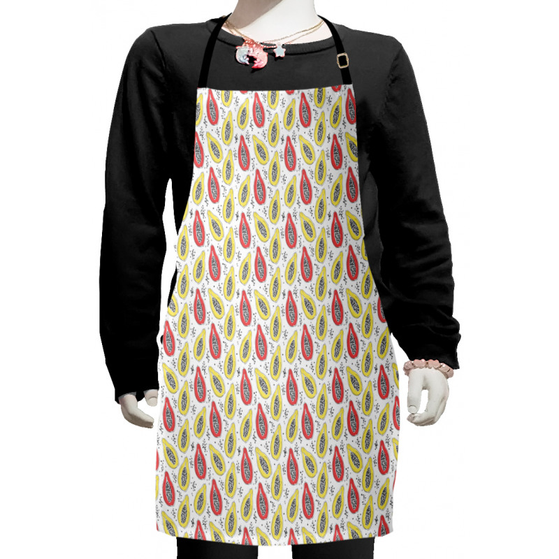 Bicolour Exotic Papaya Kids Apron