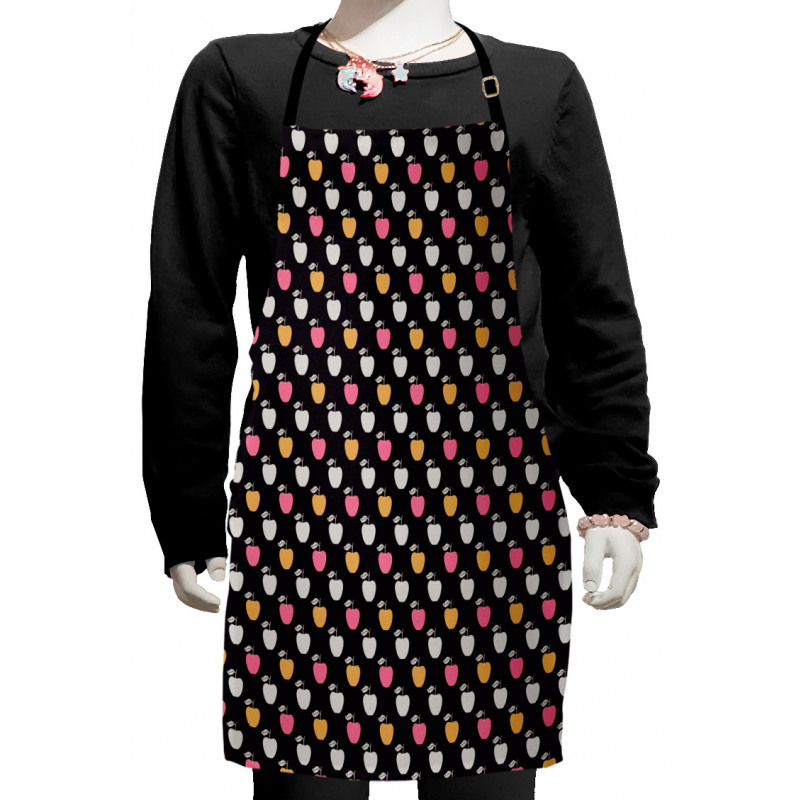 Abstract Color Fruit Pattern Kids Apron