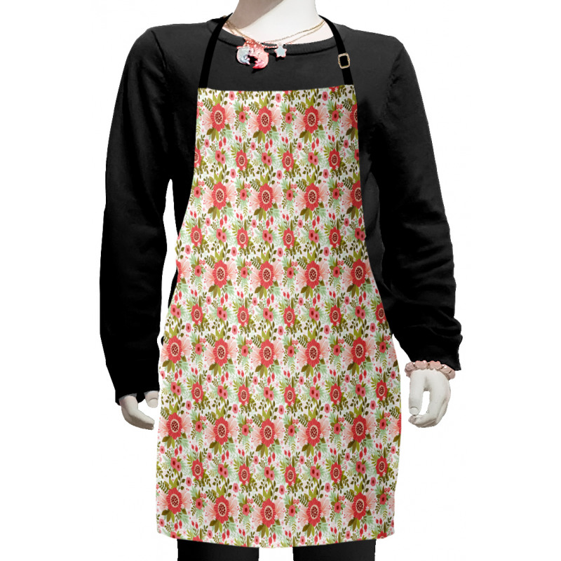 Pastel Spring Flower Kids Apron