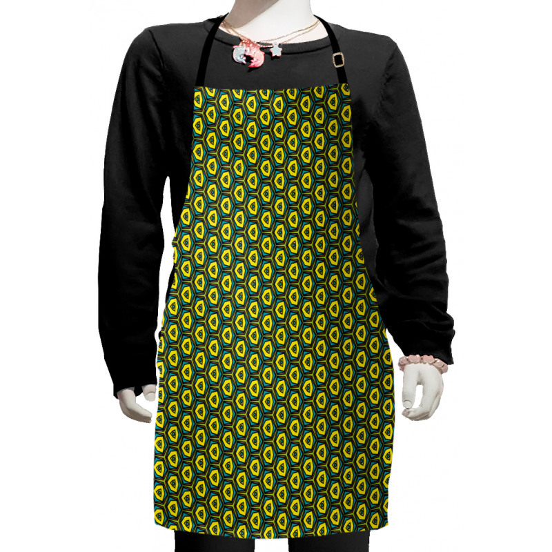 Vintage Hexagons Kids Apron