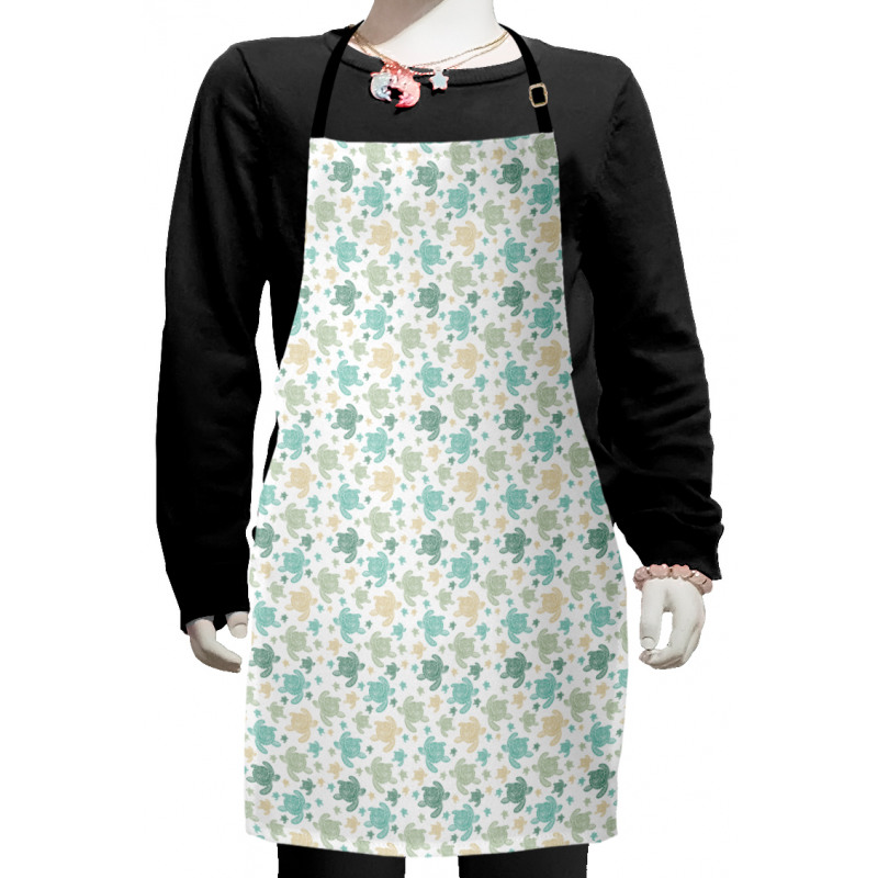 Repeating Animals Print Kids Apron