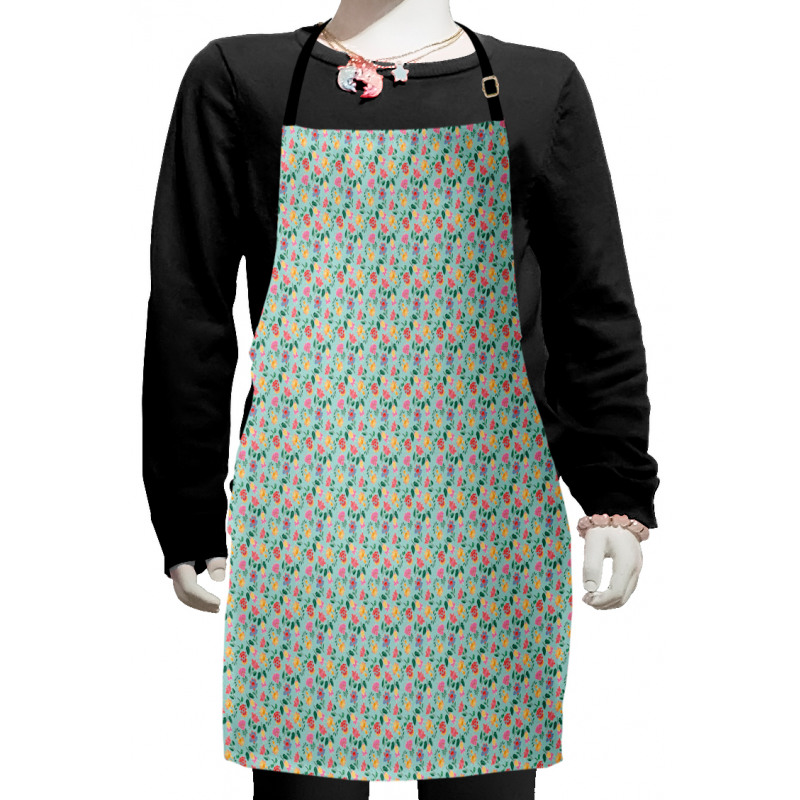 Pattern of Flowers Artwork Kids Apron