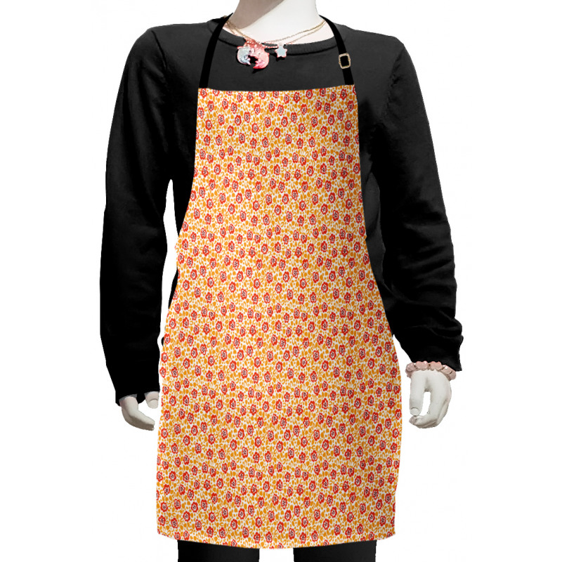 Floret Petals Leaves Kids Apron