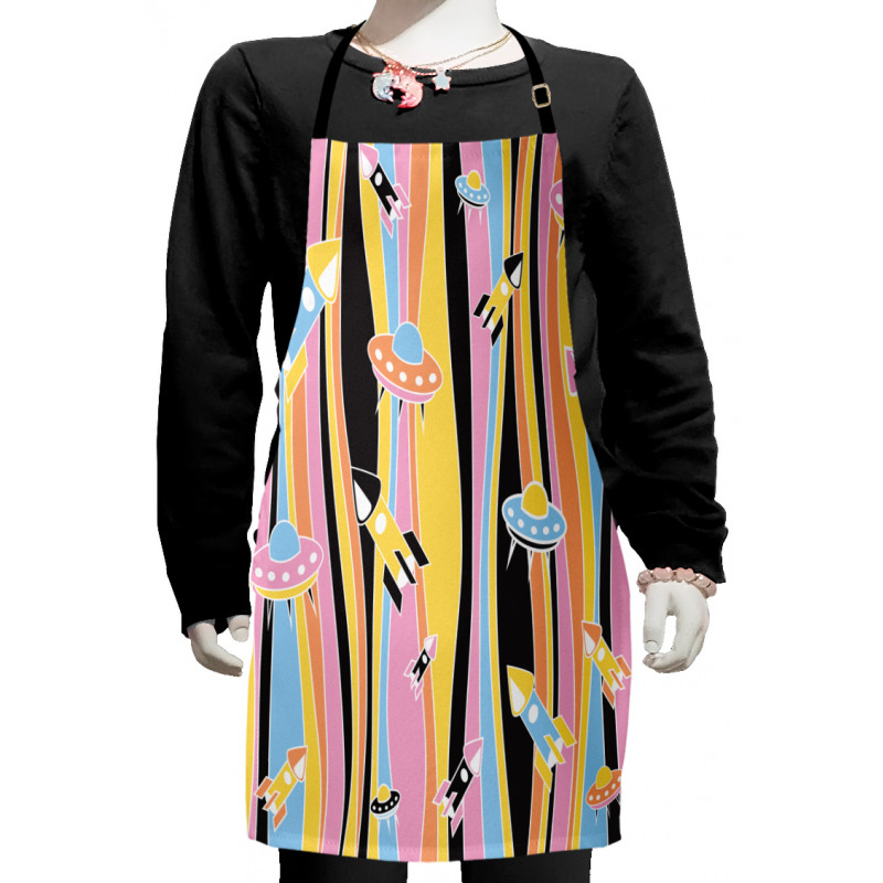 Astro Ships and Rockets Kids Apron