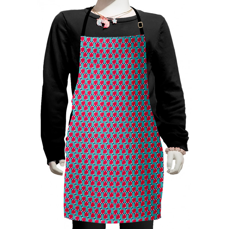 Modern Twirl Effect Shapes Kids Apron