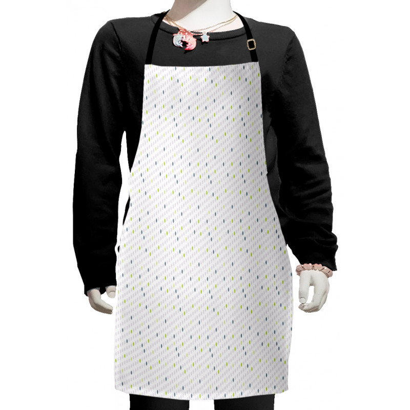 Soft Oval Polka Dots Kids Apron