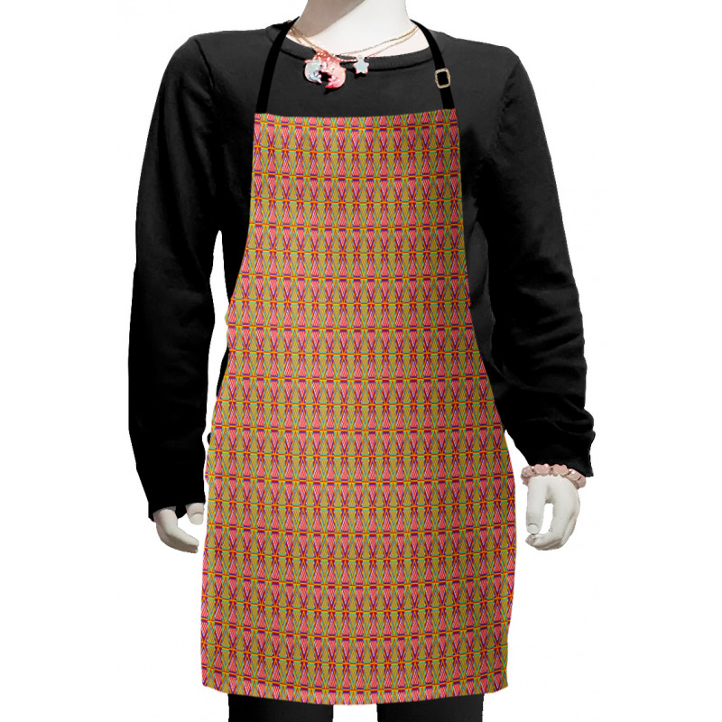 Triangles Stripes Artwork Kids Apron