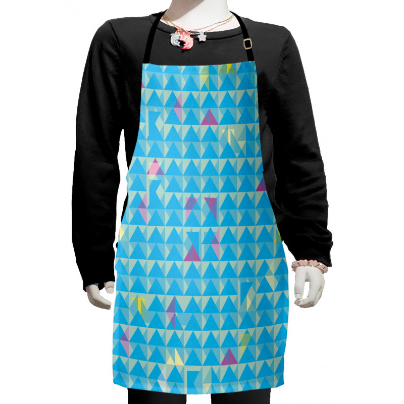 Modern Pattern Triangles Kids Apron