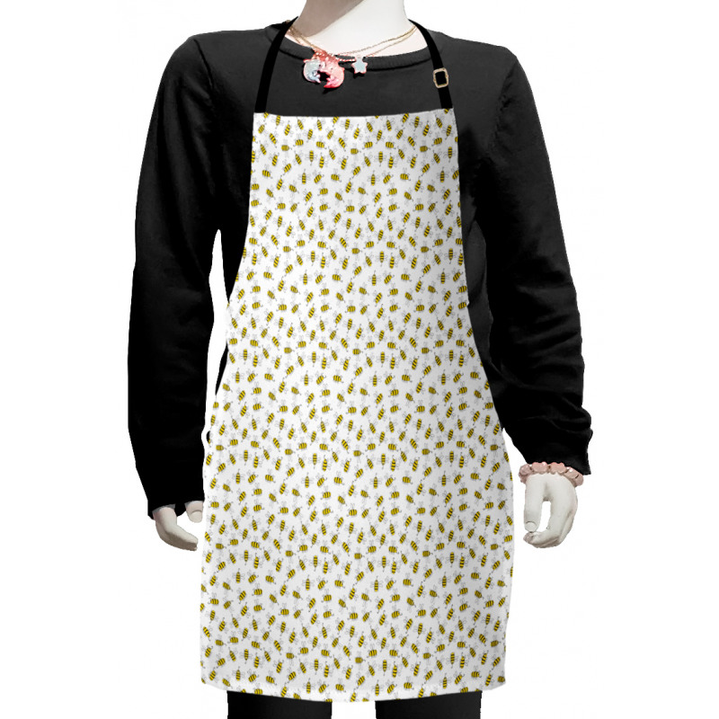 Happy Buzzing Animal Pattern Kids Apron