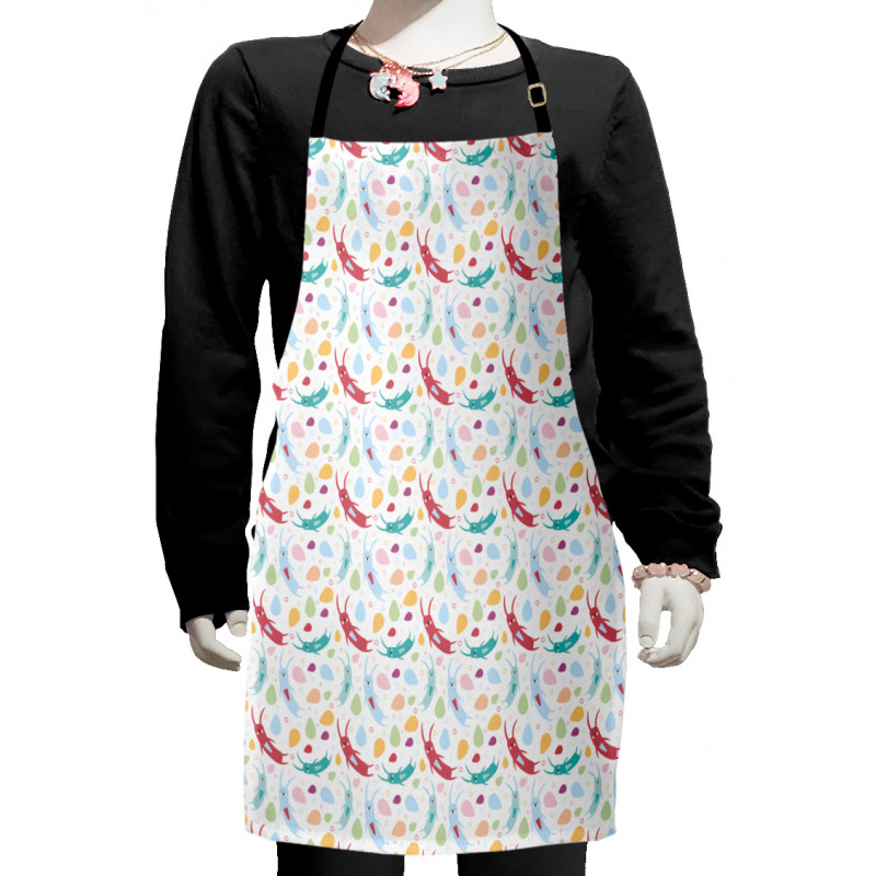 Rabbits and Circles Kids Apron