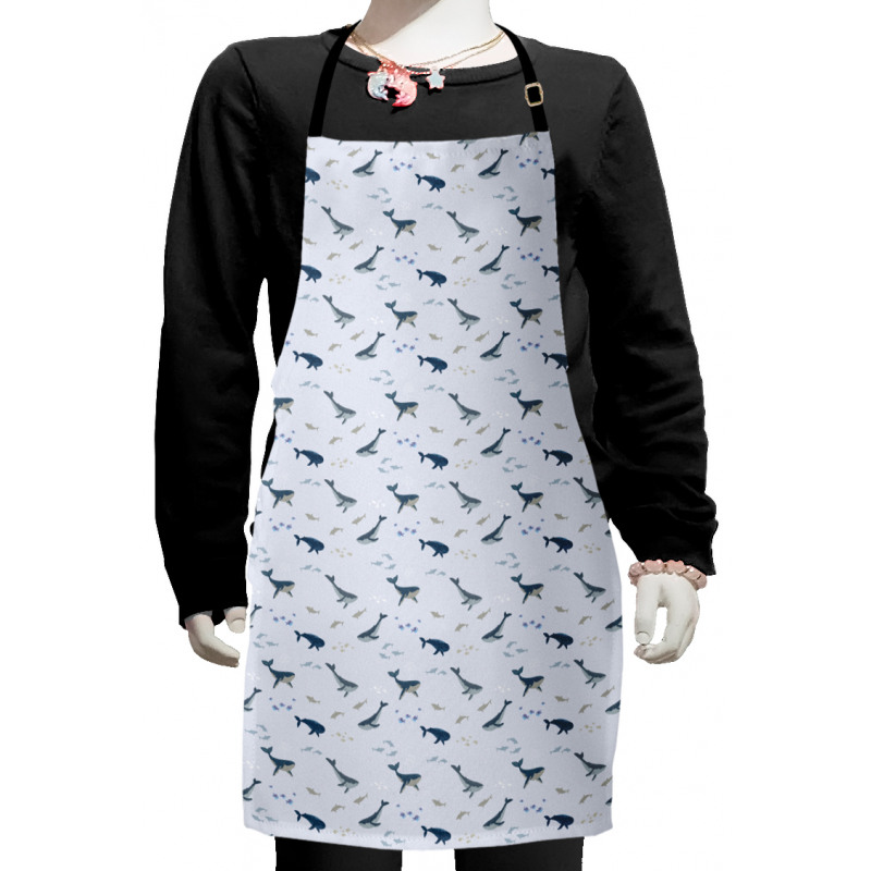 Whales and Fishes Kids Apron