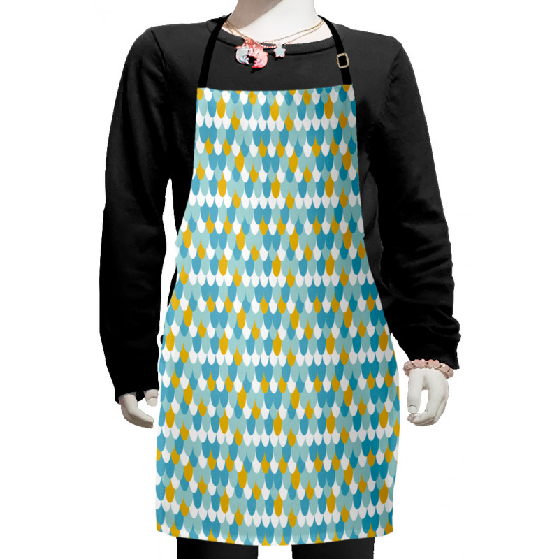 Simple Mermaid Tail Fish Skin Kids Apron