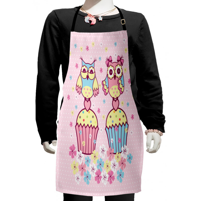 Couples Cupcakes Romantic Kids Apron