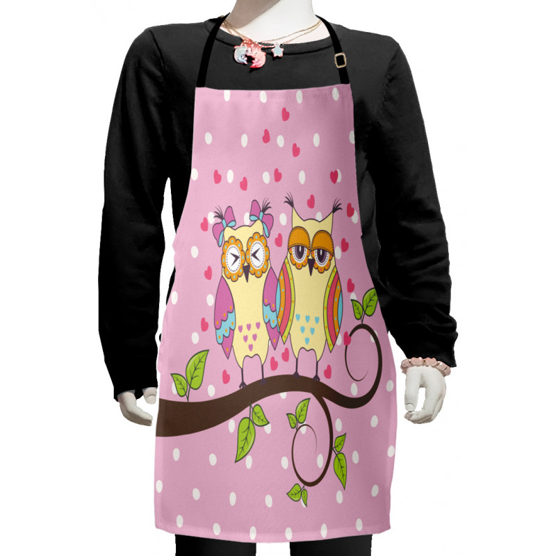 Birds in Love on Branch Kids Apron