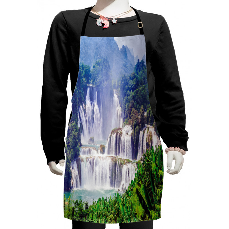 Waterfall Tropical Plant Kids Apron