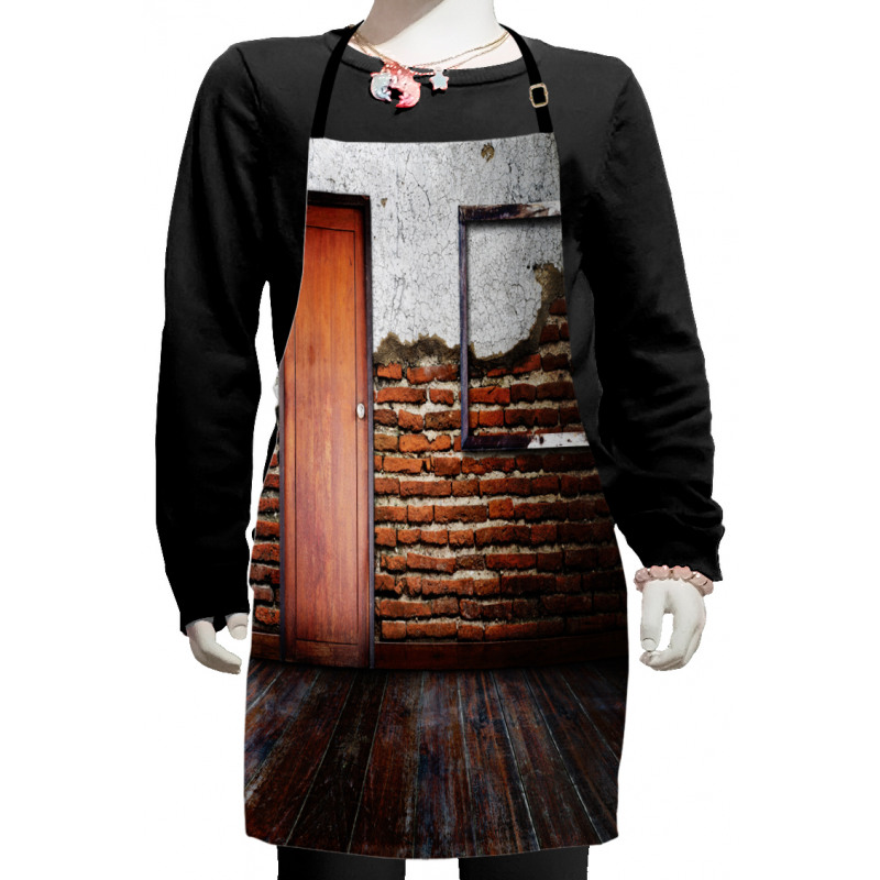 Frame on Old Brick Wall Kids Apron