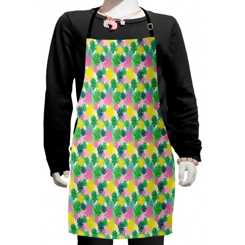 Graphical Island Leaves Kids Apron