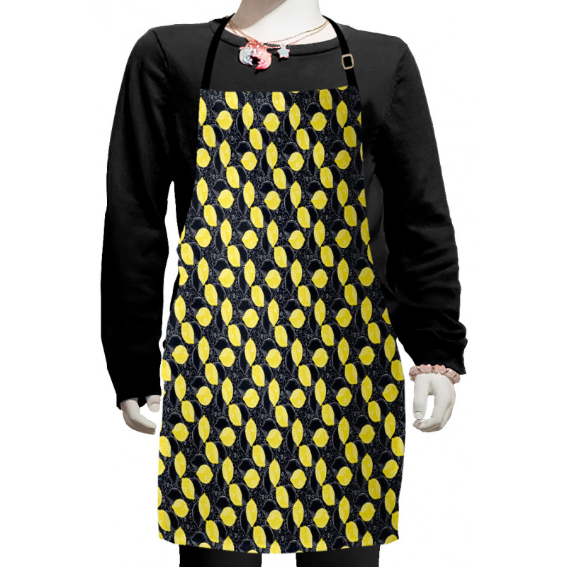 Lemons and Blossoms Drawings Kids Apron