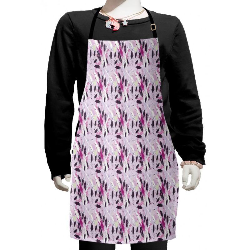 Paintbrush Strokes and Blots Kids Apron