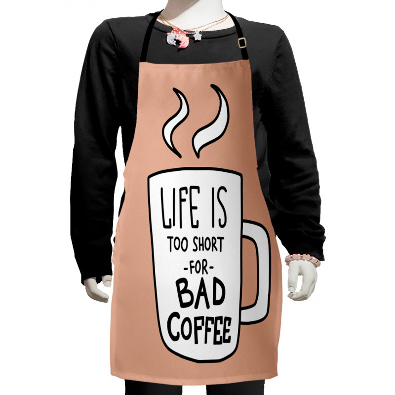 Coffee Lover Mug Concept Kids Apron