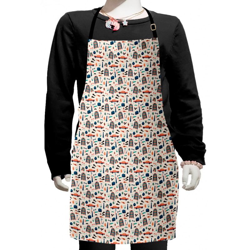 Concept of Men's Items Kids Apron