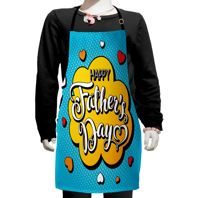 Colorful Comic Wording Kids Apron