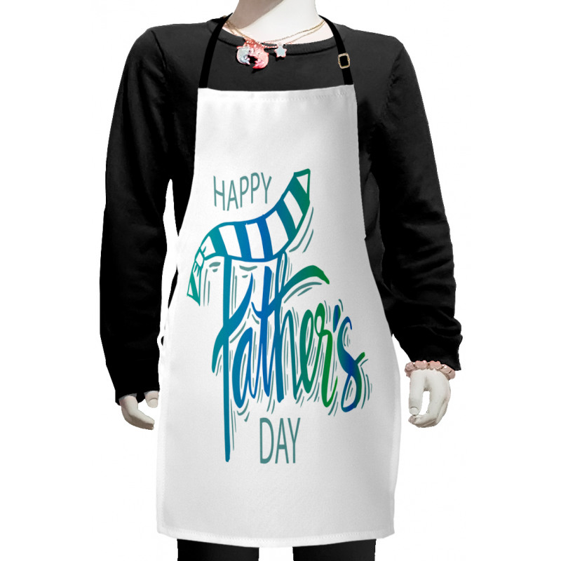 Funky Modern Lettering Kids Apron