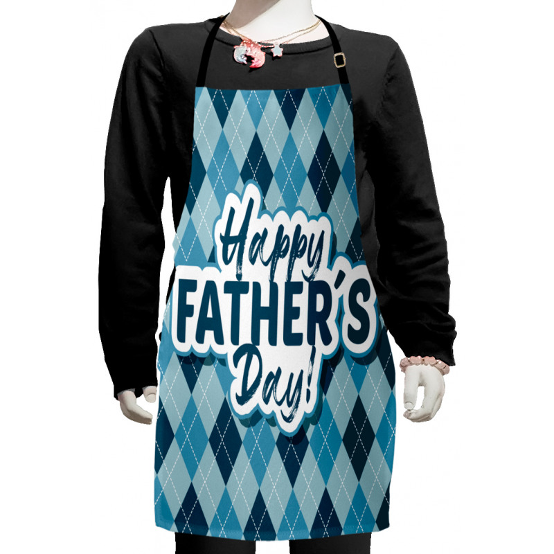 Vintage Rhombus Design Kids Apron