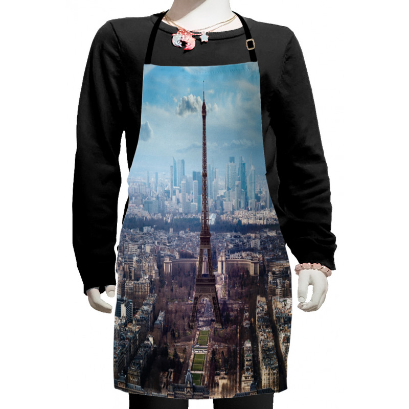 View of Eiffel Tower Kids Apron