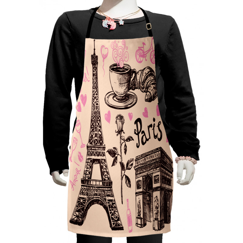 Bakery in Paris Eiffel Kids Apron