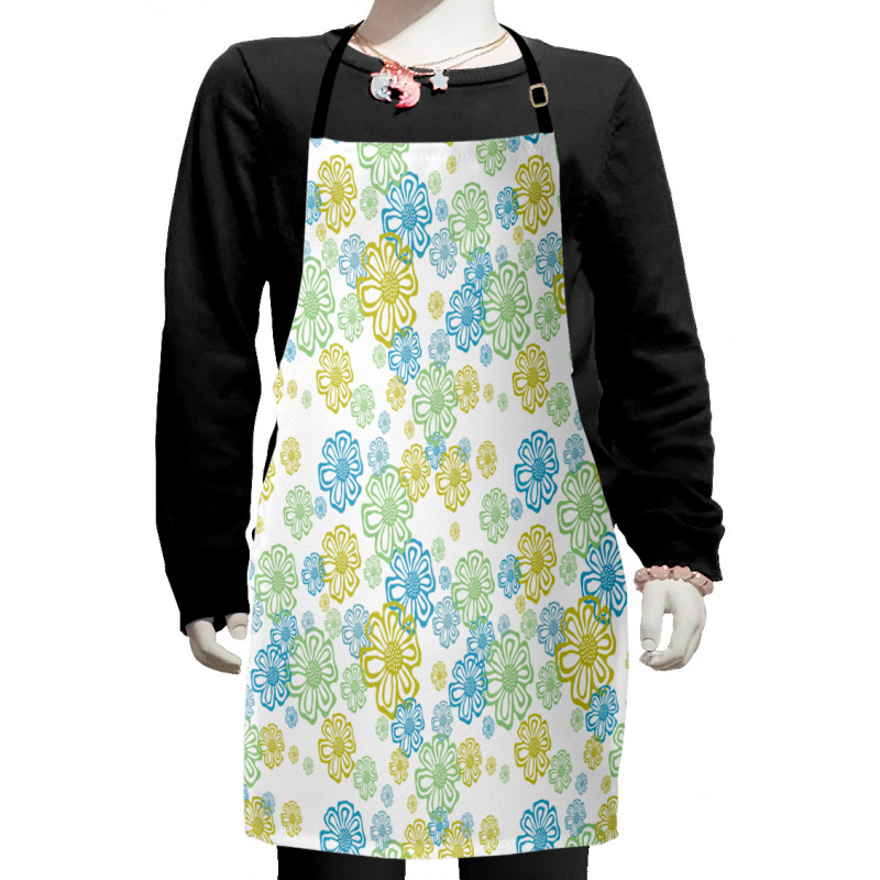 Ornate Flourish Pattern Kids Apron