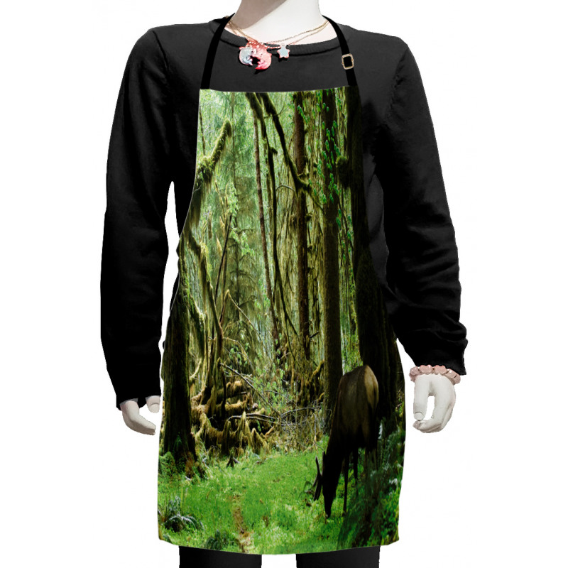 Roosevelt Elk in Park Kids Apron