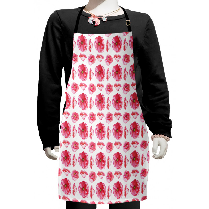 Big Anemone Petals Art Kids Apron