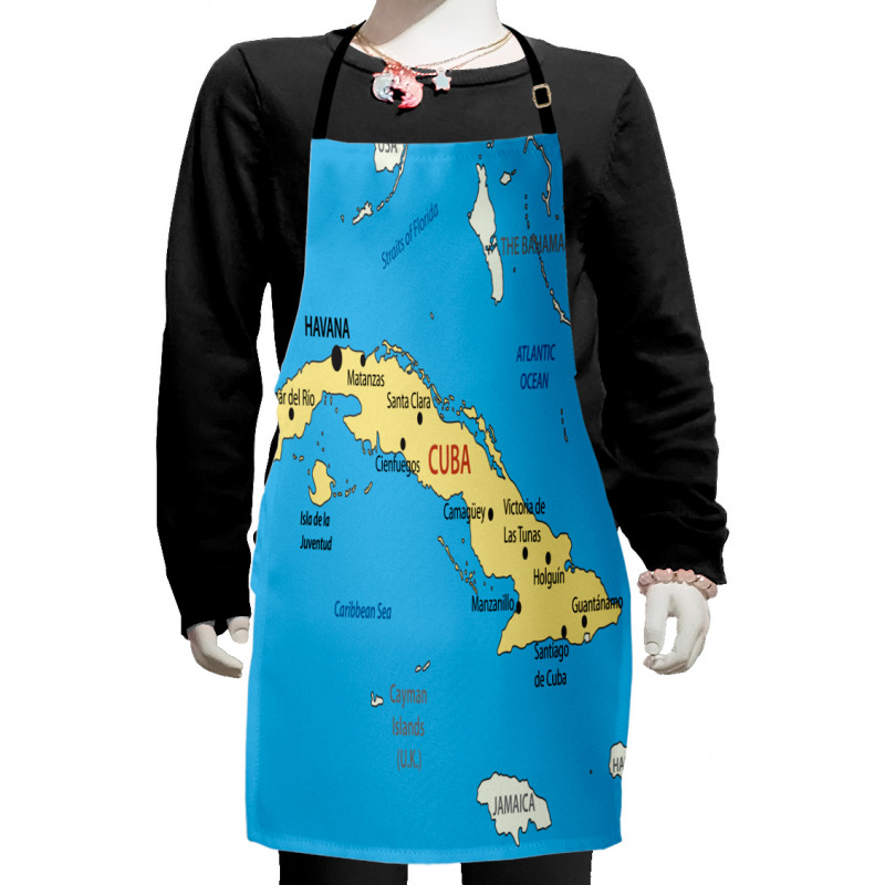 Republic of Cuba Modern Kids Apron