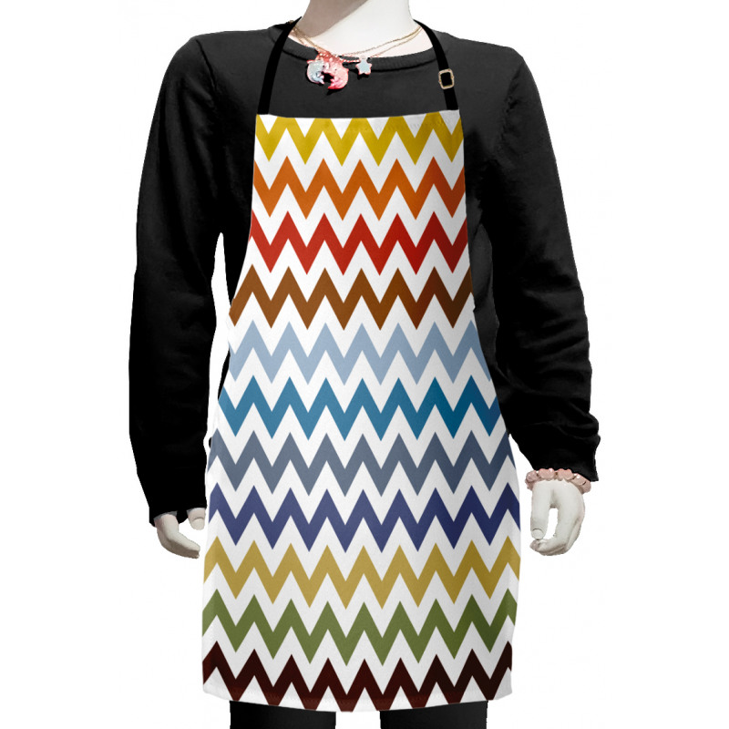 Easter Chevron Zigzag Kids Apron