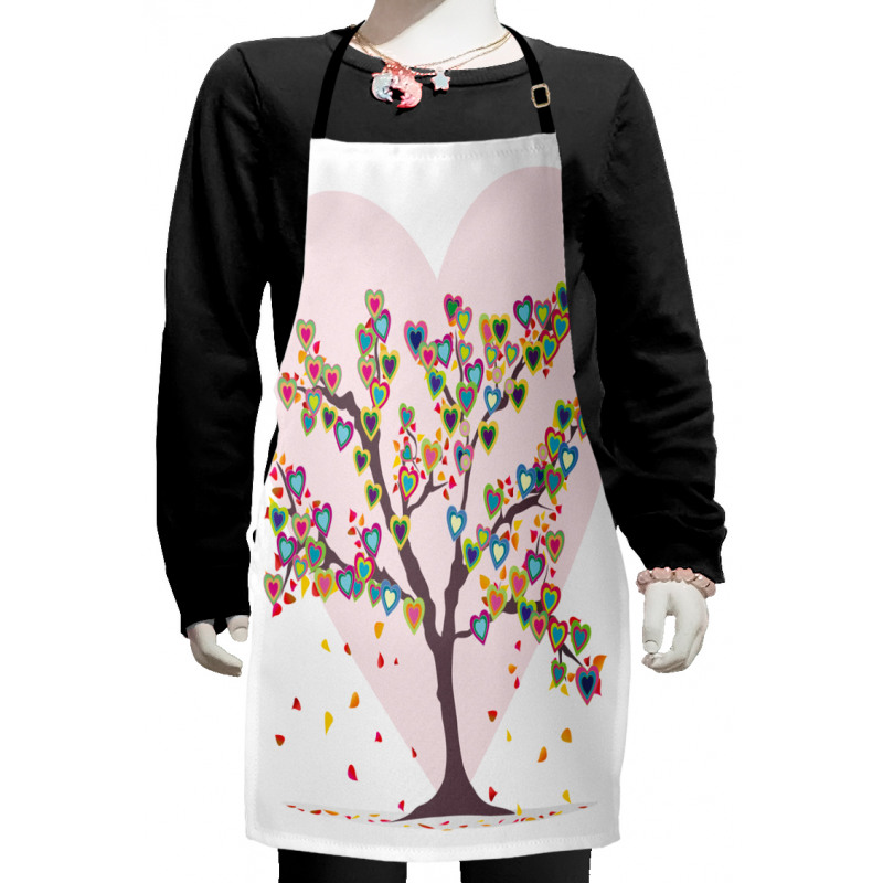 Tree with Leaves Floral Kids Apron