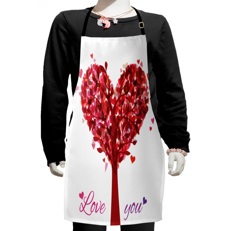 Vintage Romance Heart Kids Apron