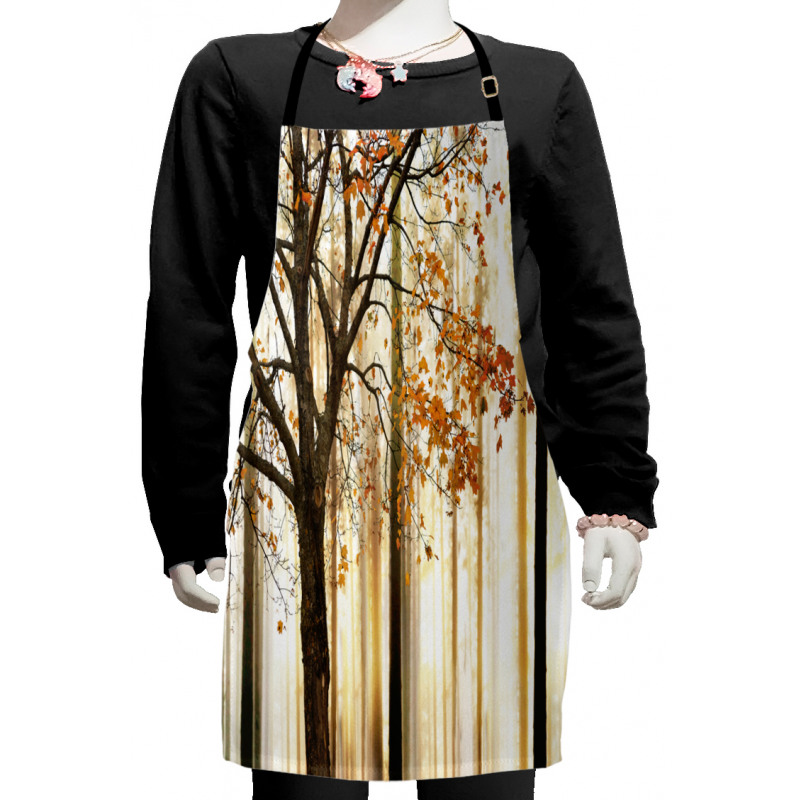 Tree in Abstract Woods Kids Apron