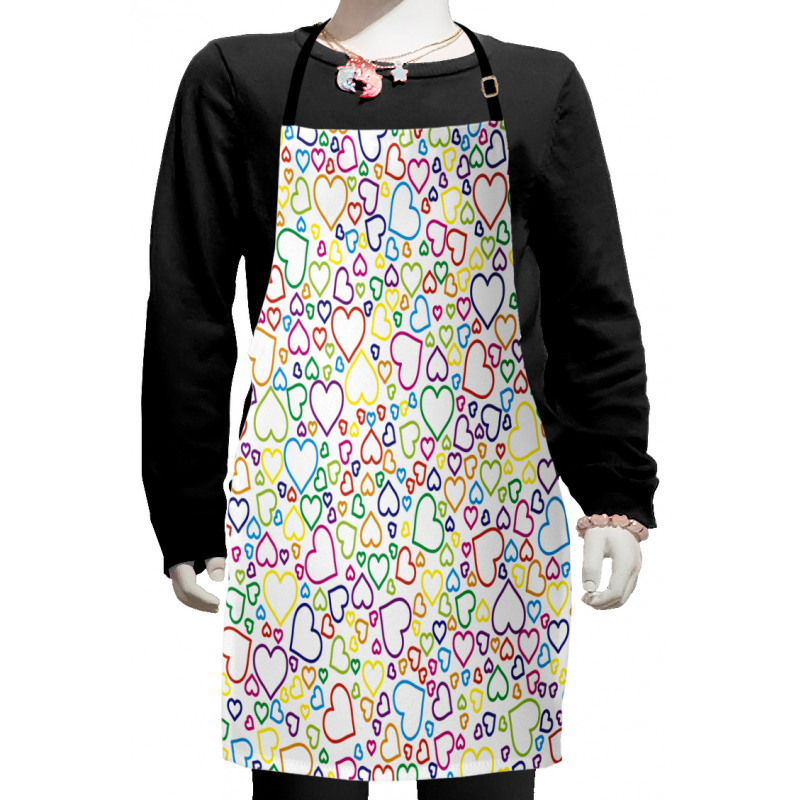 Pop Art Curls Affection Kids Apron