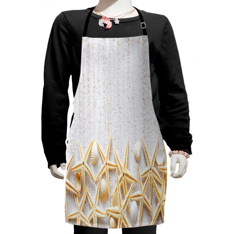 Sea Shells on Timber Kids Apron