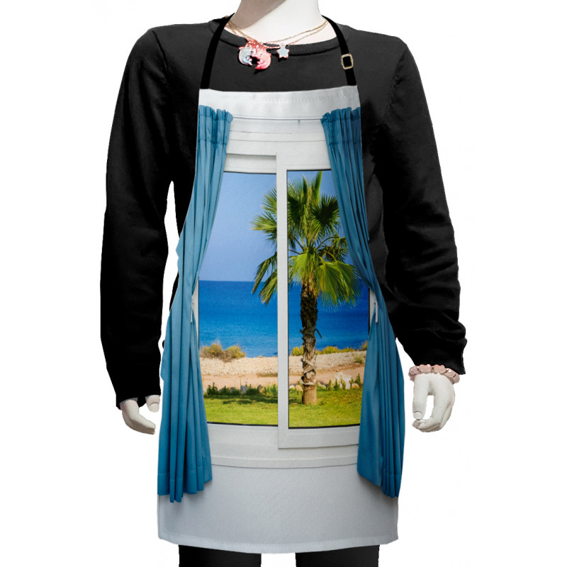 Shore Palm Tree Island Kids Apron