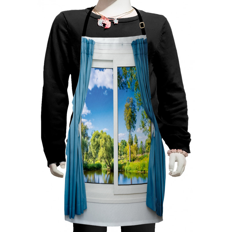 Rural Lake River View Kids Apron