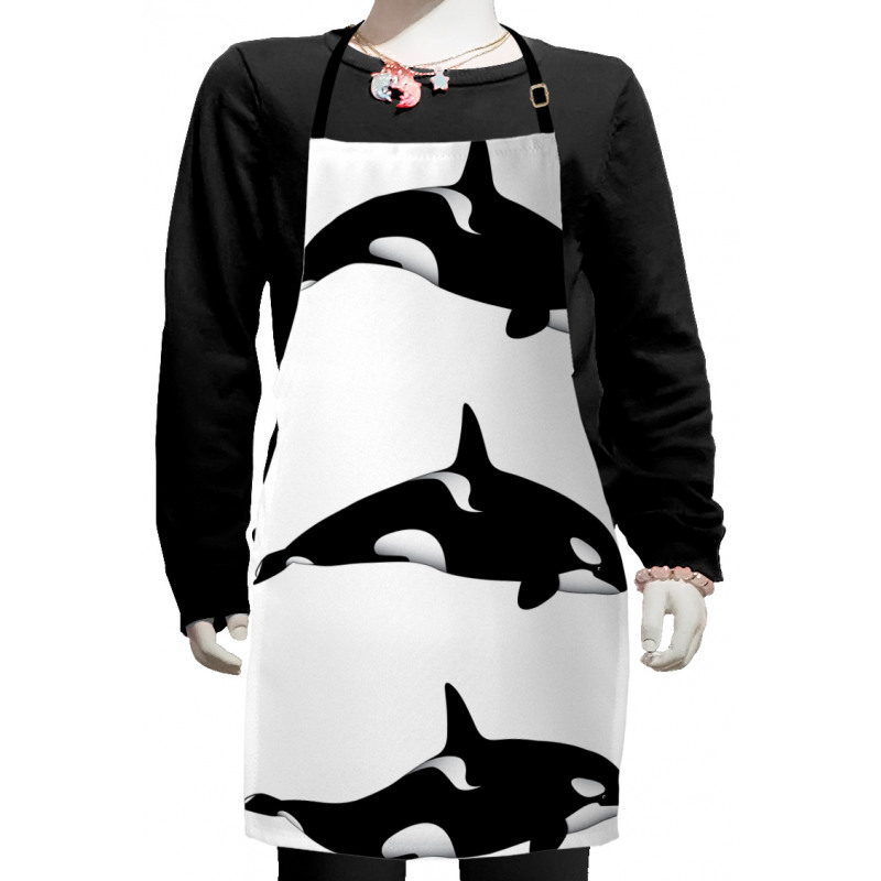 Orca Killer Whales Kids Apron