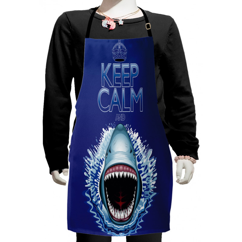 Wild Shark Hunter Kids Apron