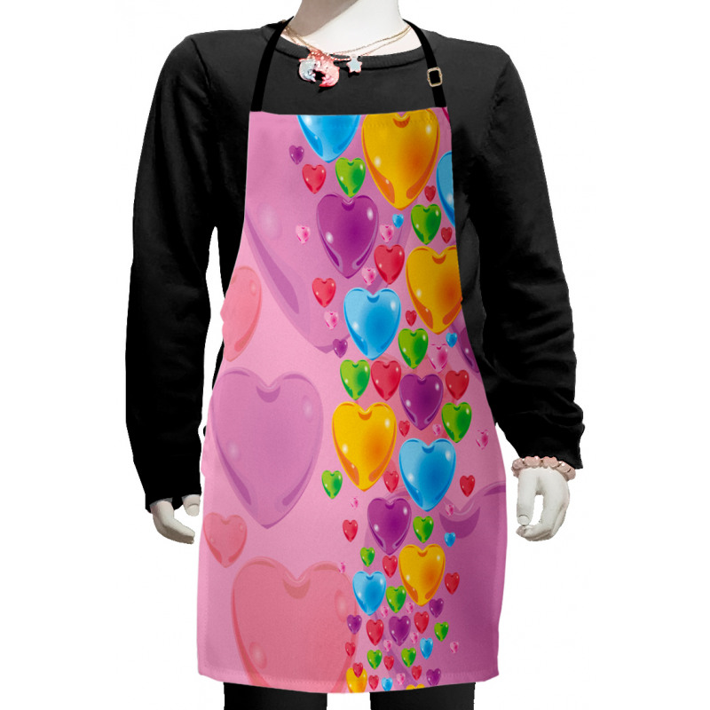 Love Romantic Hearts Kids Apron