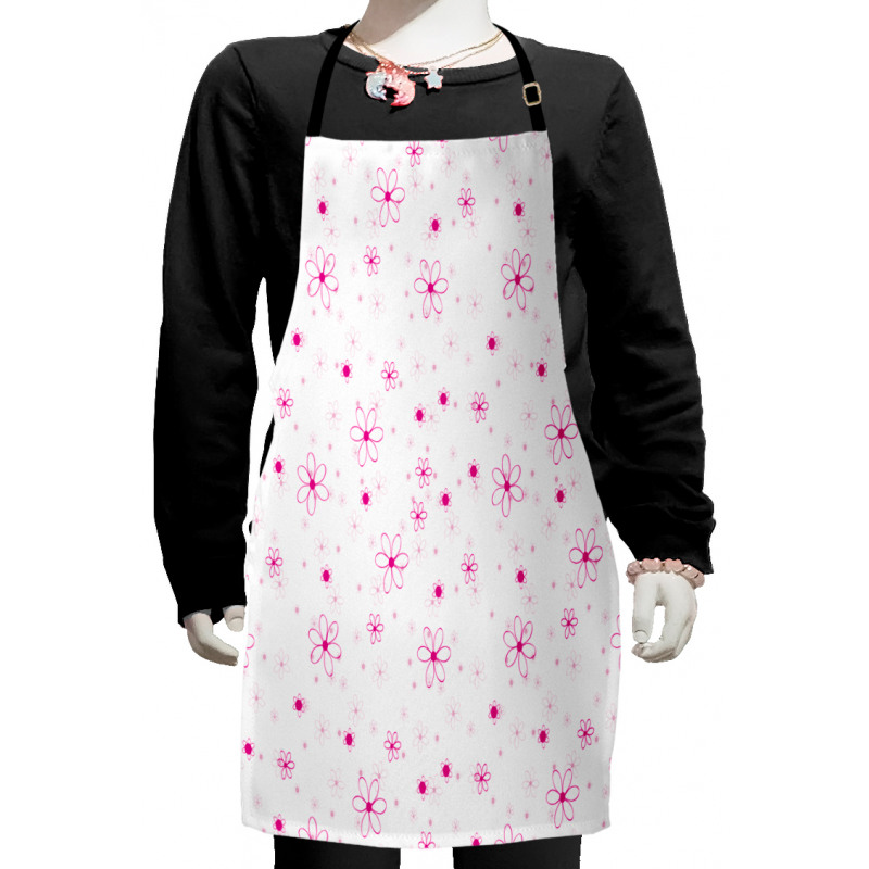 Pattern with Flowers Kids Apron