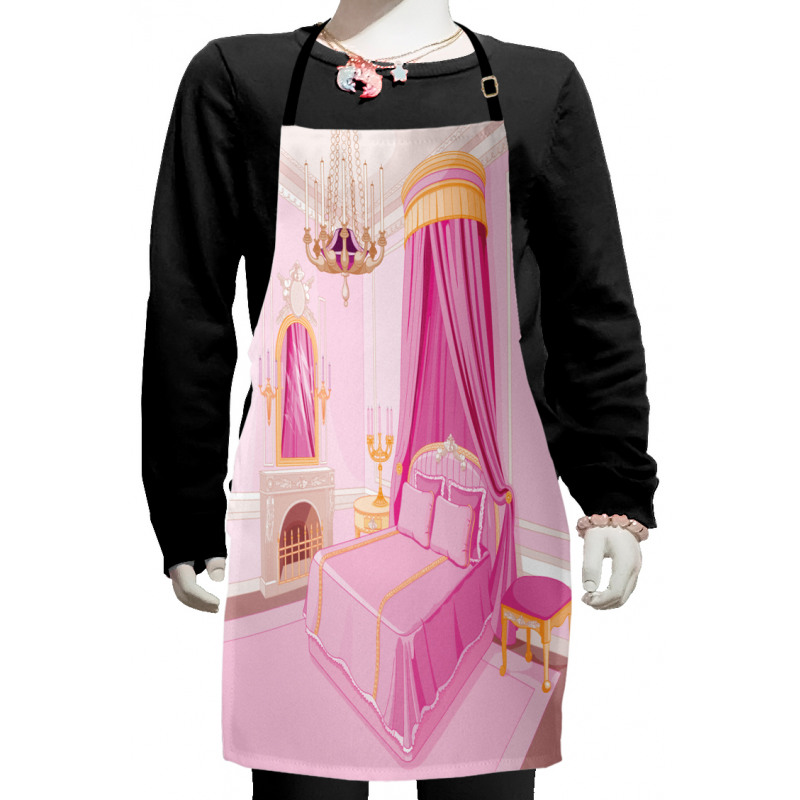 Princess Bedroom Interior Kids Apron