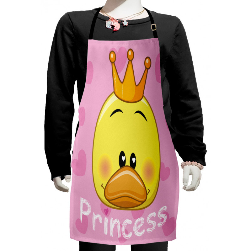 Princess Duck with Tiara Kids Apron