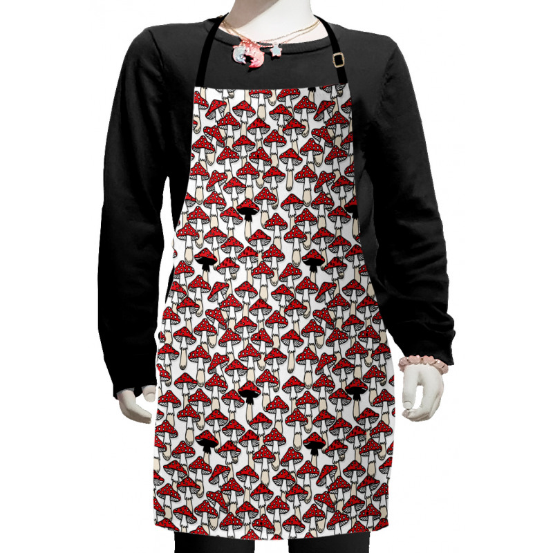 Toadstool Mushroom Kids Apron