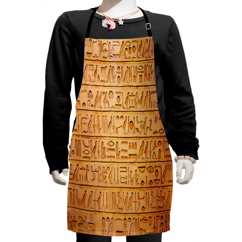 Hieroglyphs Composition Kids Apron